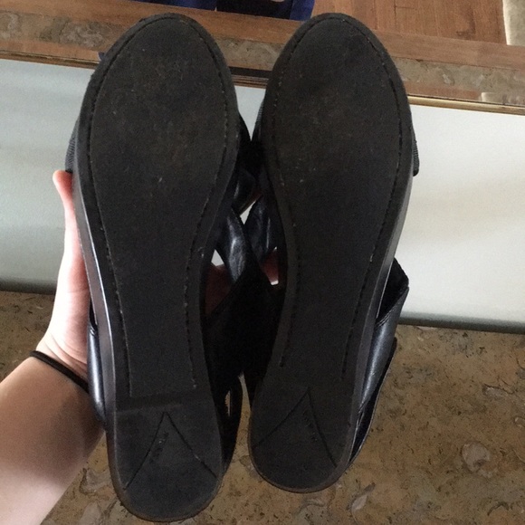 Prada Grosgrain Criss Cross Crossover Wedge Heel - Picture 5 of 7